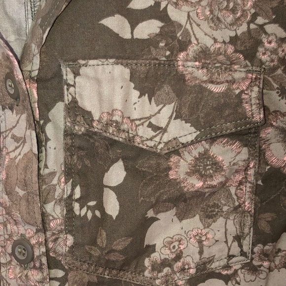 NWT H&M Button Hoodie Shirt Jacket Sz 13-14 - Picture 4 of 5